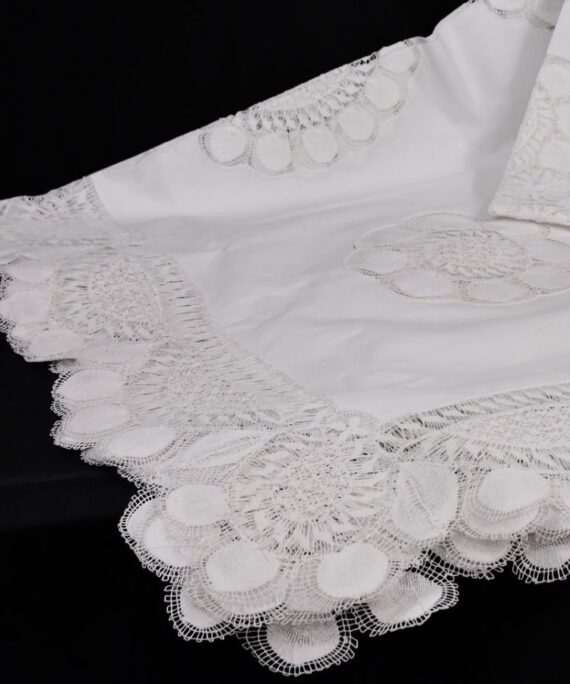 Mantel de Ñanduti Blanco